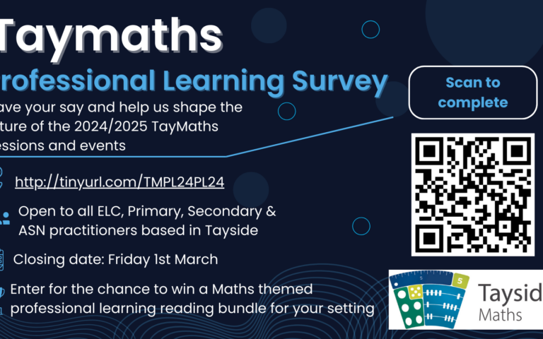 Tayside Numeracy and Mathematics Professional Learning Survey